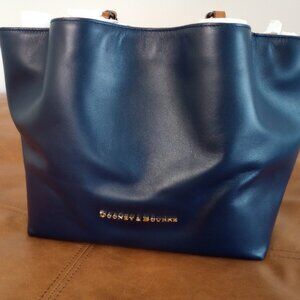 Dooney & Bourke smooth leather city flynn midnight blue